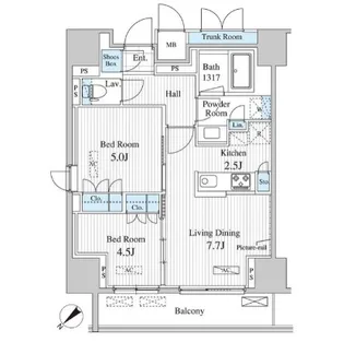 セリオ落合東中野【8階】の間取り