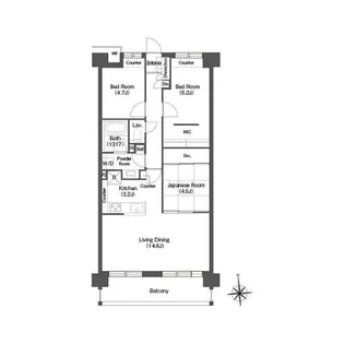 コンフォリア高島平【2階】の間取り