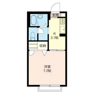 リバーエイト【1階】の間取り