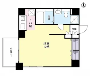 スタイリオ恵比寿SKY【12階】の間取り