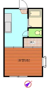 シャルム白楽【2階】の間取り