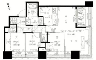 ローレルタワールネ浜松町【8階】の間取り