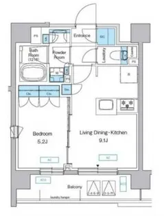 プレディアコート三軒茶屋【8階】の間取り