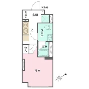 Fika大井町【4階】の間取り