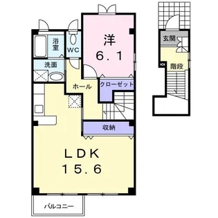 グランデ ムツミ・K【2階】の間取り
