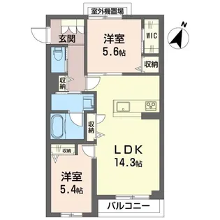ドムス グランツ 大宮大成【3階】の間取り