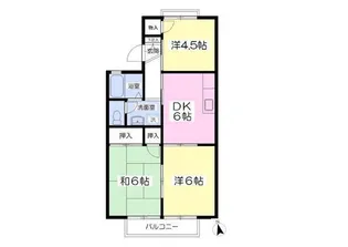 セジュール中富【2階】の間取り