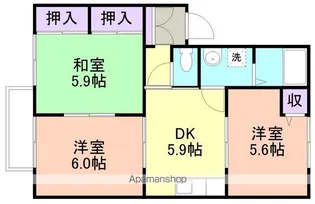 ディアスM【2階】の間取り