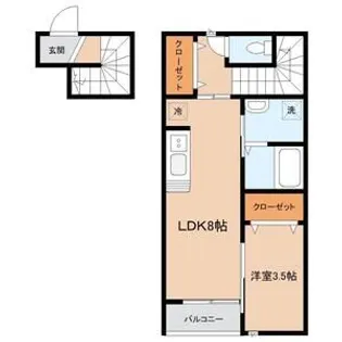 緑ヶ丘4丁目新築AP【2階】の間取り