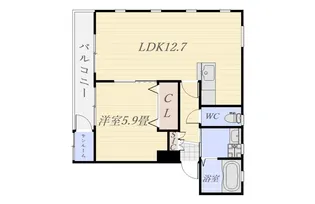 Casa Calvet【2階】の間取り