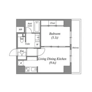 南堀江アパートメントグランデ【8階】の間取り