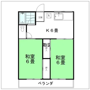 コーポ藤【2階】の間取り