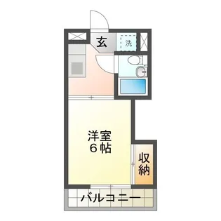 江戸橋マンションB【3階】の間取り