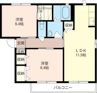 オークヒルズIII【2階】の間取り