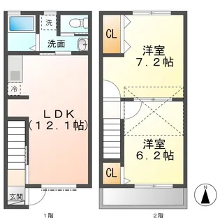 ルポミエVII(セブン)【1階】の間取り