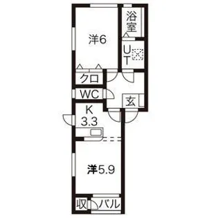 アビーロード【2階】の間取り