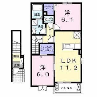 フィオーレ ドムスC【2階】の間取り