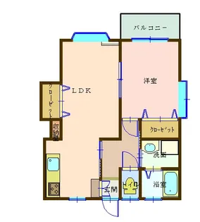 クイーンハイツ【2階】の間取り