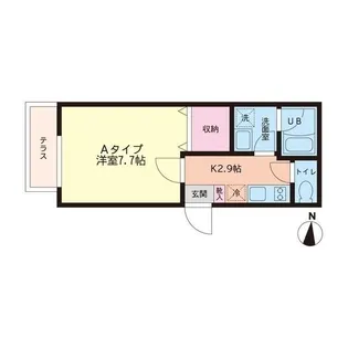テラス代沢【1階】の間取り