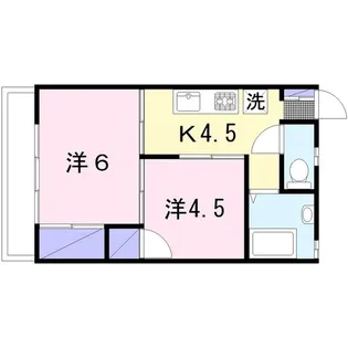 フラワーマンション【3階】の間取り