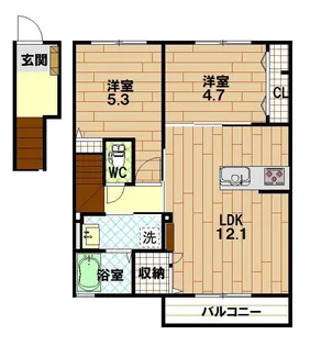 M’S Court【2階】の間取り