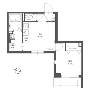 ビューノボール【2階】の間取り
