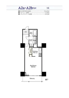 シーリアお台場三番街4号棟(SA借上)【18階】の間取り