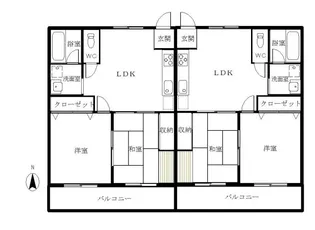 レインボーハイム【3階】の間取り