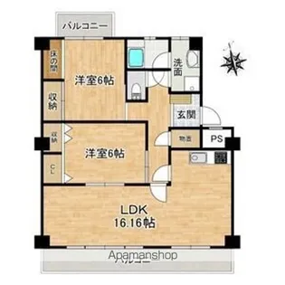 ソラリス【1階】の間取り