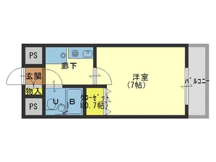 エスリード森ノ宮第2【4階】の間取り