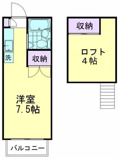 フォーラム八坂【1階】の間取り
