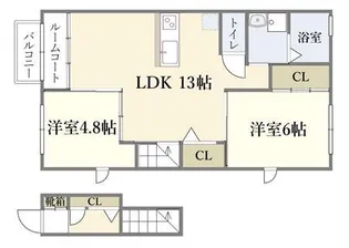 ヴァルーンレイム23【2階】の間取り