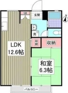 岩槻レジデンス【2階】の間取り