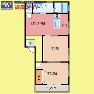 セレア【1階】の間取り