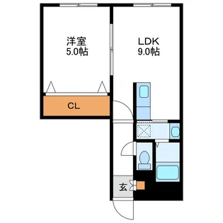 LE・EST VI ル・エスト6【2階】の間取り