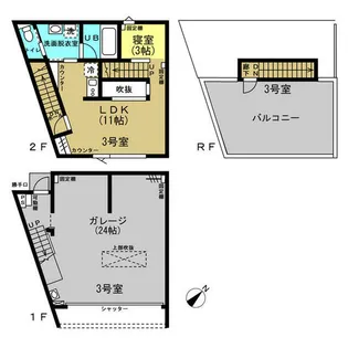 ルーラル二十六番館【1階】の間取り