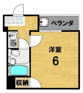 ホワイトグリーン6号館【4階】の間取り