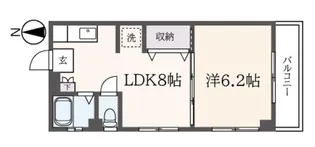 田部井マンション【4階】の間取り