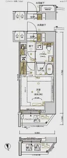 メインステージ上野松が谷【8階】の間取り