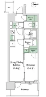 オープンレジデンシア栄本町通【6階】の間取り