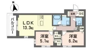 ShaMaison グランデ板橋【3階】の間取り