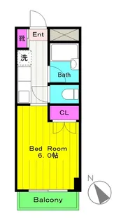 スカイコーポ石塚【3階】の間取り