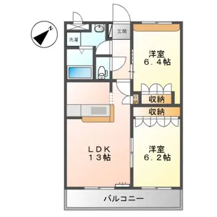 クレアハイム【2階】の間取り