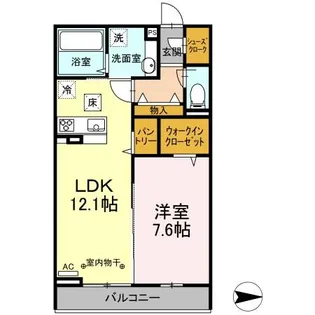 セント国立【1階】の間取り