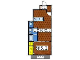 サンシティII番館【1階】の間取り