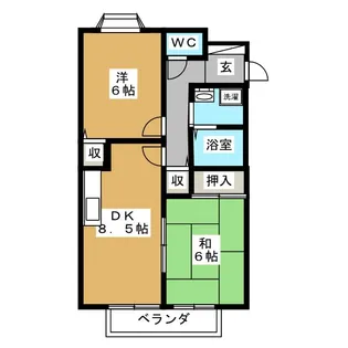 ベルウッド壱番館【2階】の間取り