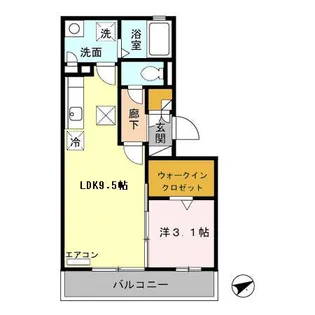 リビングタウンさくらだ【1階】の間取り