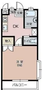 ロイヤルベルB【2階】の間取り