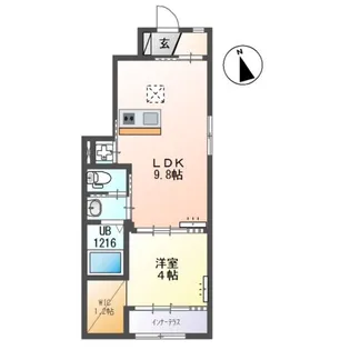 メゾン・ベルジュ【1階】の間取り