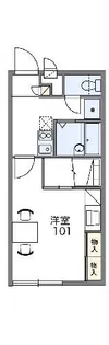 レオパレスシーサー【2階】の間取り